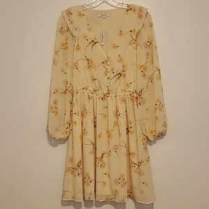 Madewell Cate Floral Print Mini Dress